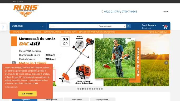 Magazin RURIS online motoutilaje pentru agricultura - Craiova
