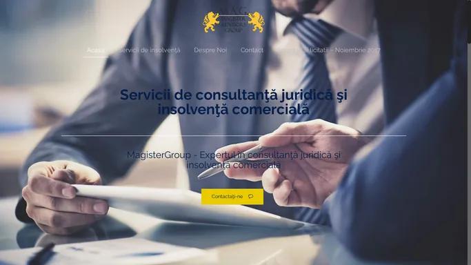 Acasa - Servicii de consultanta juridica si insolventa comerciala |Magister Group