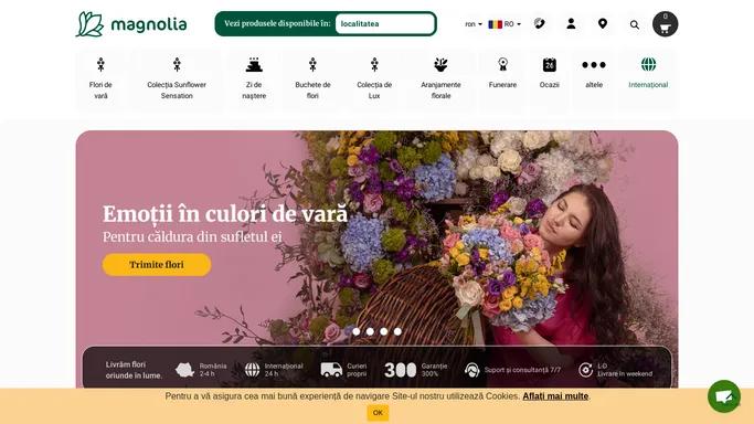 Florarie Online - Livrare flori oriunde in lume | Magnolia.ro