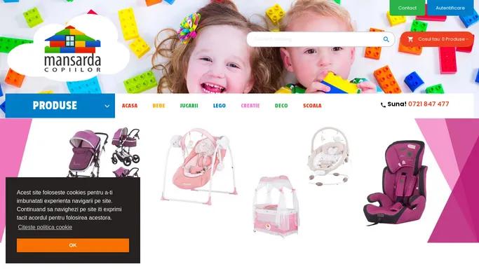 Mansarda Copiilor - magazin online cu jucarii pentru copii si bebelusi