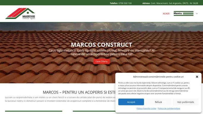 Marcos - pentru un acoperis si estetic si sigur si durabil! | Marcos Construct Logistic