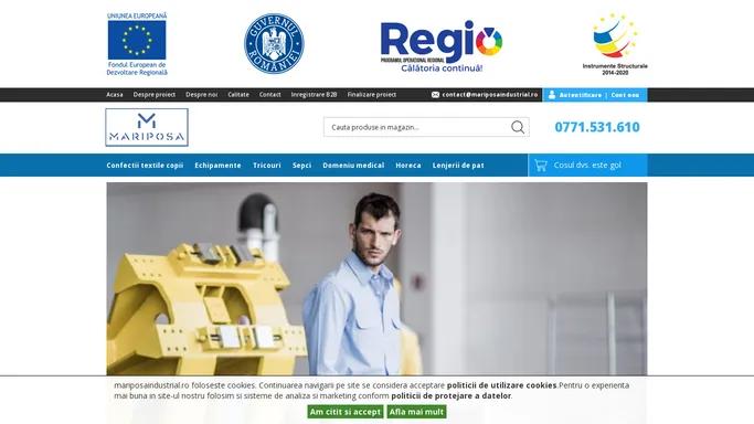 Productie si personalizare de produse textile – MariposaIndustrial.ro