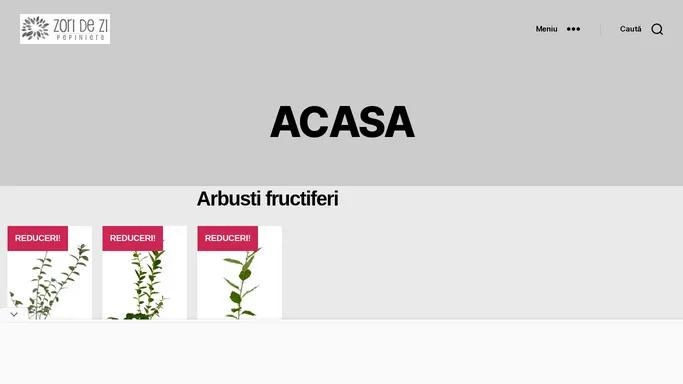 ACASA - Pepiniera ZORI DE ZI - Arbusti fructiferi - Magazin online seminte, plante si arbusti