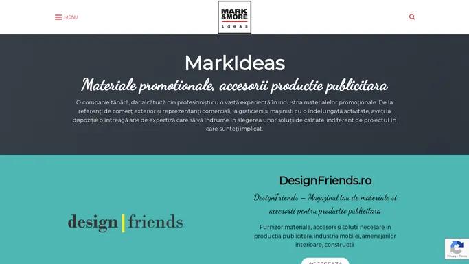 Materiale promotionale, accesorii productie publicitara - markideas.ro