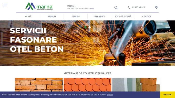Materiale de constructii Valcea • Marna SA