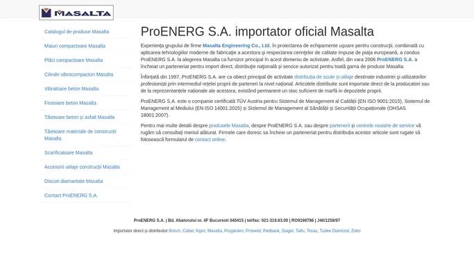 MASALTA | ProENERG S.A. importator oficial in Romania