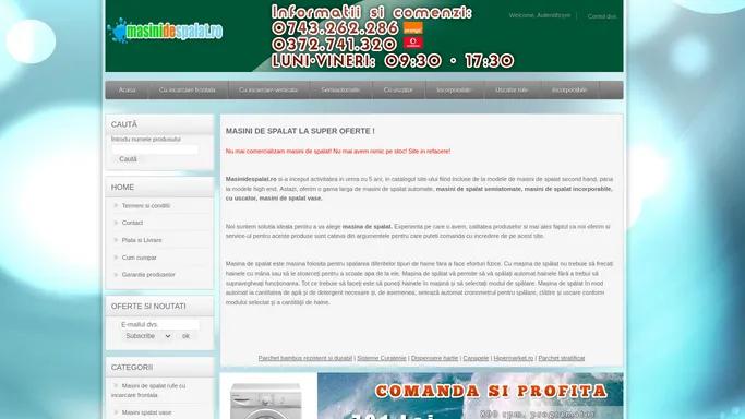 Catalog online masini de spalat - masinidespalat.ro