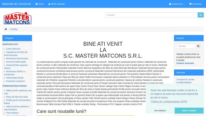 Master Matcons | Materiale de Constructii