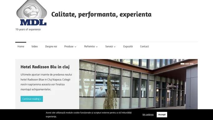 Calitate, performanta, experienta – 19 years of experience