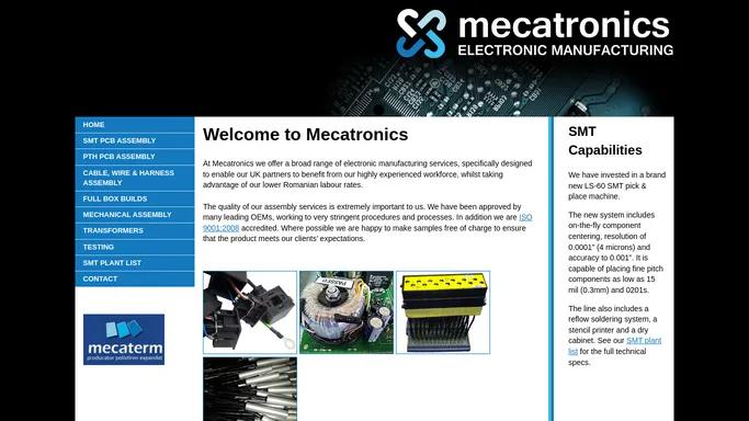Mecatronics offshore electronic manufacturing