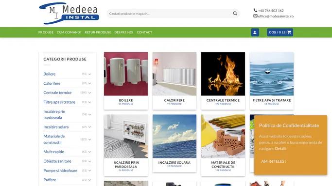 Medeea Instal – Produse pentru instalatii sanitare, electrice si materiale de constructii.
