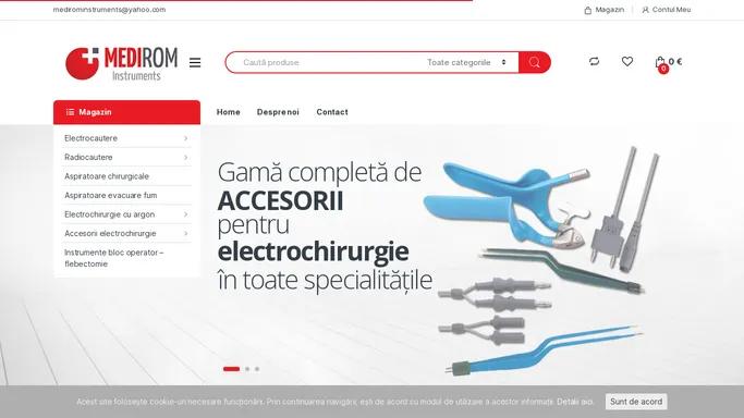 Aparate si accesorii pentru electrochirurgie - MEDIROM Instruments