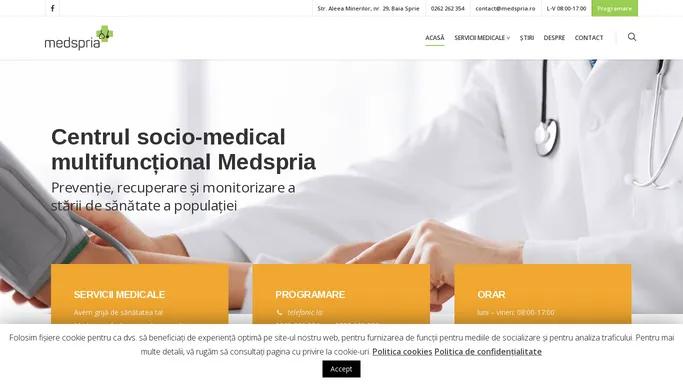 Medspria – Centru socio-medical multifunctional Baia Sprie