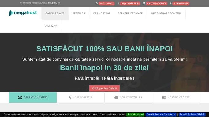 Web hosting, gazduire web si servere dedicate in Romania
