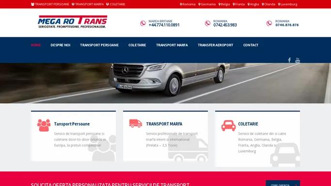Transport Persoane – Transport marfa – Transport auto pe platforma – Coletarie