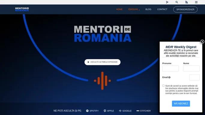Mentori de Romania - Platforma Media de Educatie Antreprenoriala