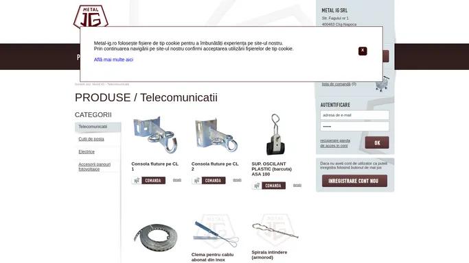 Metal IG - Produse pentru telecomunicatii