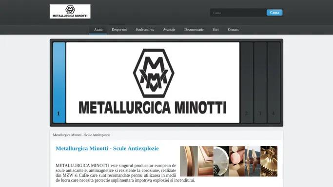 Metallurgica Minotti - Scule Antiexplozie