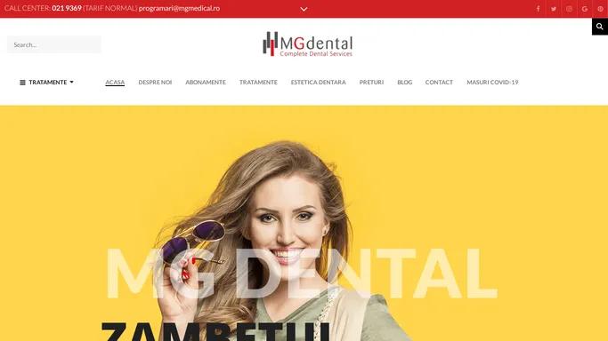 Servicii complete de medicina dentara| MG Dental