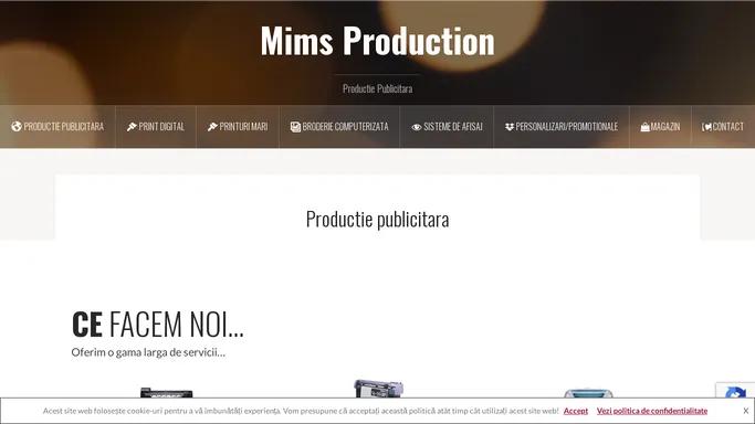 Productie publicitara - Mims Production