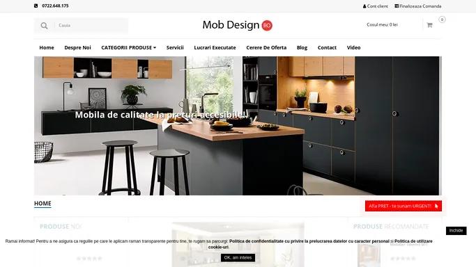 Mob Design - producator de mobila la comanda Bucuresti