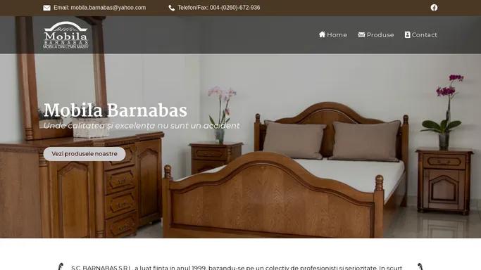 Mobila Barnabas | Mobila din Lemn Masiv | Mobilier de calitate pentru case