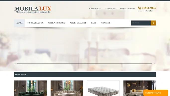 Mobila de Lux Online din Lemn: Mobila Bucatarie Dormitor Living