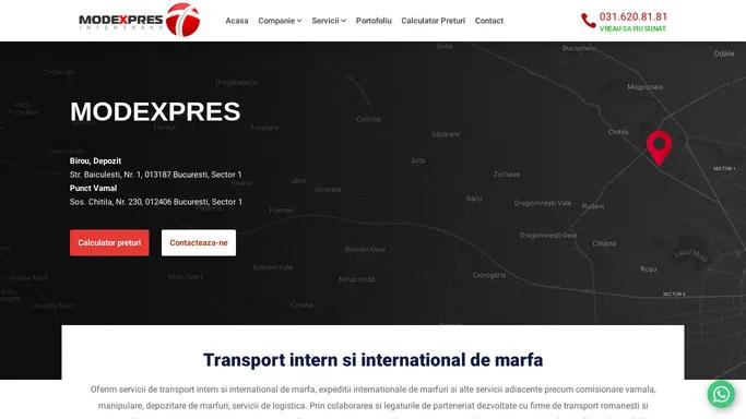 Transport rutier marfa - Expeditii marfa - Comisionare vamala - Declaratii Intrastat - Preturi transport marfa intern/international