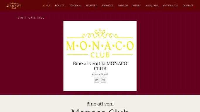 Monaco Club – Arta jocurilor de noroc!