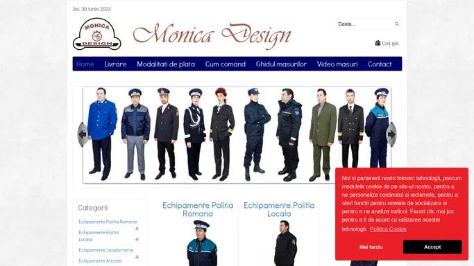 Monica Design | Echipamente Politie | Echipamente Jandarmerie | Echipamente Politia Locala | Echipamente si uniforme institutii |