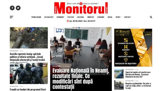 Monitorul de Neamt si Roman - Stiri Neamt, cotidian online Neamt