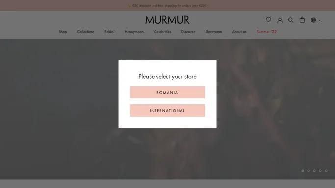 MURMUR, international ready-to-wear brand launched in 2011 by Andreea – Murmur