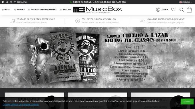 Music Box - magazin de muzica pe VINYL, CD, DVD, BLU-RAY