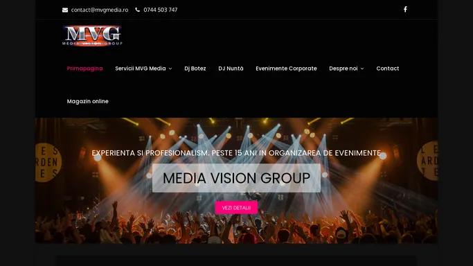 Mvg Media vision - organizator de evenimente si echipamente sceno-tehnic