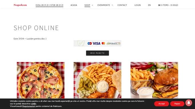 Pizza Timisoara Shop Online | Pizzeria Napoleon Timisoara