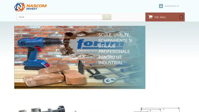 Magazin online de scule, unelte, echipamente - SC Nascom Invest SRL