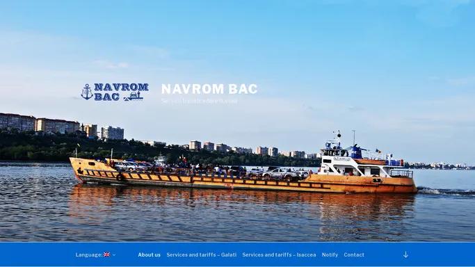 NAVROM BAC – Servicii transbordare fluviala