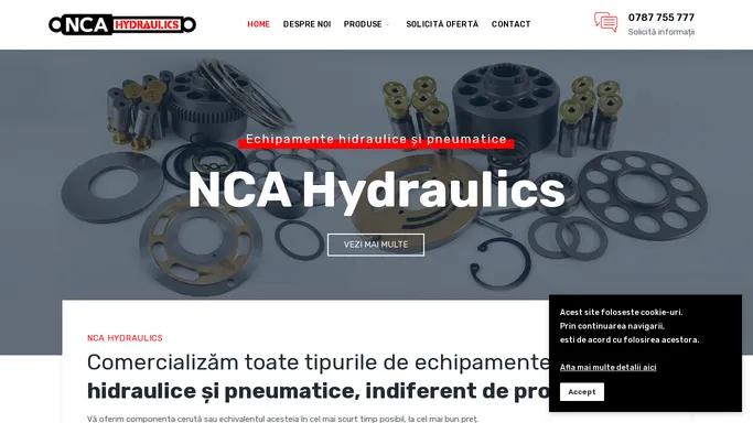 NCA Hydraulics Echipamente hidraulice si pneumatice