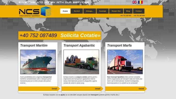 Transport Intern si International de Marfa | NCSpedition