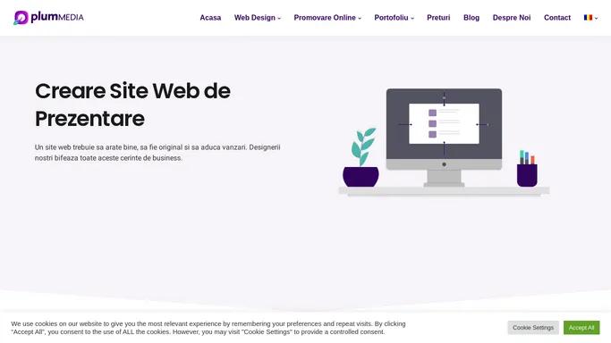 Creare site web de prezentare - Solutii web pentru afacerea ta!