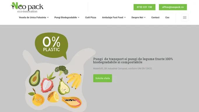 NeoPack: Ambalaje Biodegradabile & Compostabile Realizate din Plante 100%