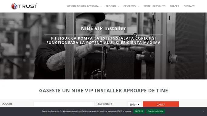 NIBE VIP Installer - Montaje de calitate premium NIBE Suedia