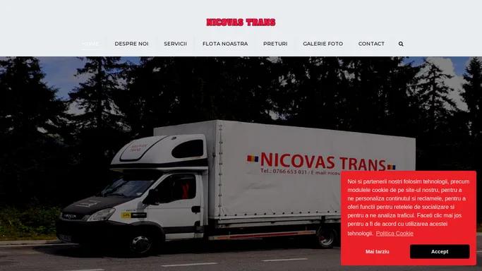 Firma transport marfa Buzau - Nicovas Trans Buzau