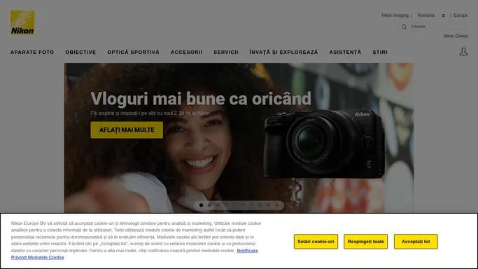 Nikon: aparate foto digitale, obiective si accesorii pentru fotografie