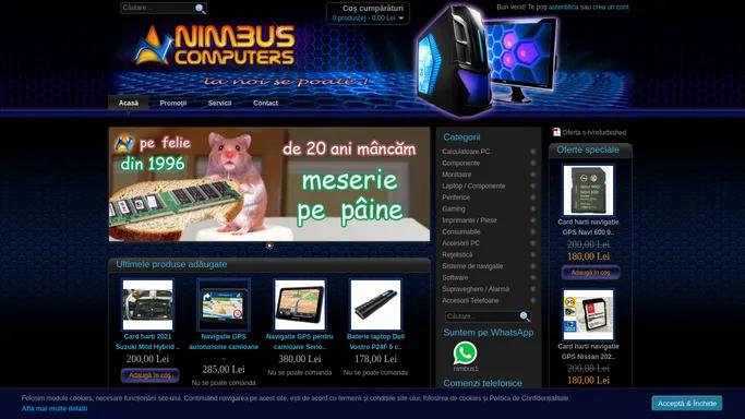 NIMBUS Computers - tehnica de calcul si harti GPS