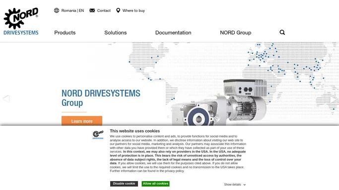 NORD - Purchase NORD gear units, geared motors, frequency inverters, decentralised drive technology