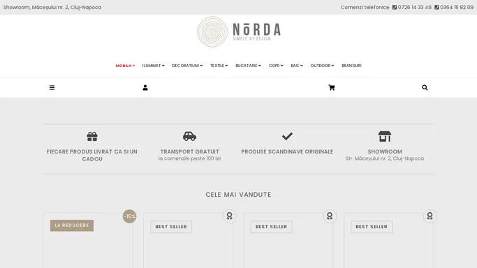Norda – design nordic cu piese de mobilier in stil scandinav