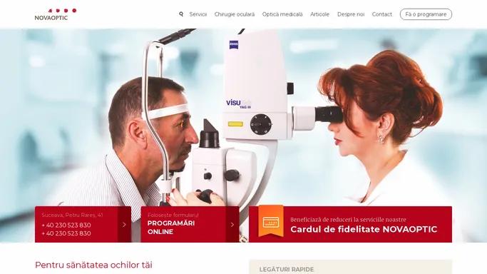 Clinica oftalmologica Novaoptic | Clinica Novaoptic