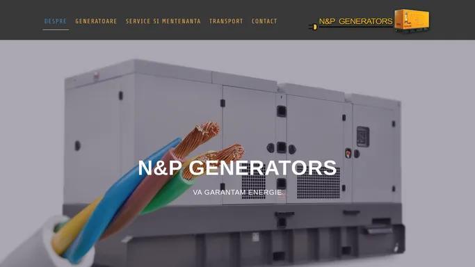 Despre N&P Generators - Inchiriere si vanzare generatoare diesel