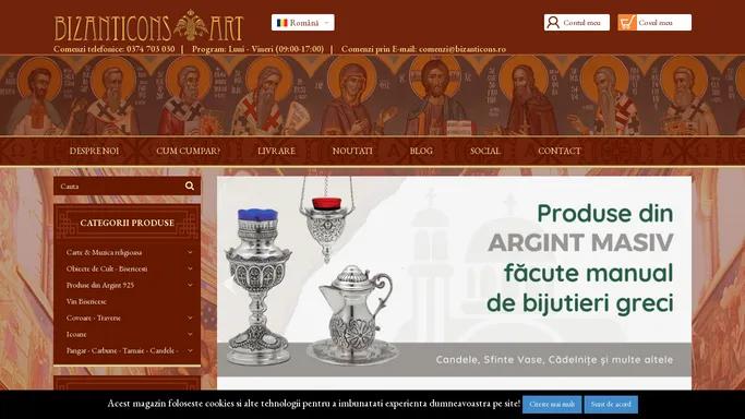 Articole religioase. Obiecte de cult. Produse si obiecte bisericesti. Magazin online Bizanticons - Bizanticons Art